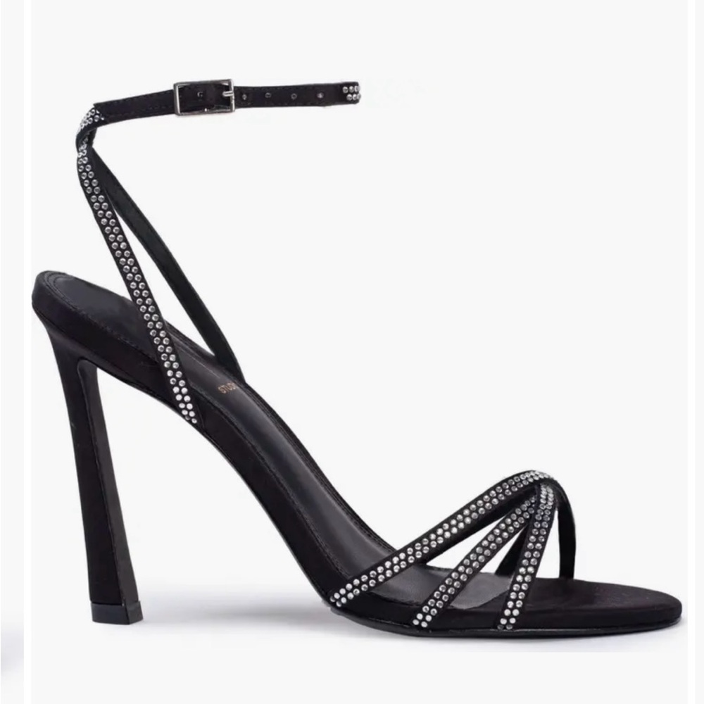 NWOT black suede serafina stiletto